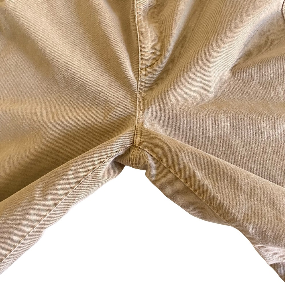 Gap High Rise Wide Leg Crop Khaki Pants Women Size 10 Cotton Twill - Picture 8 of 15